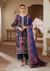 Velouré Unstitched Printed Silk Collection - 2025 by Gulaal (Midnight Reverie)